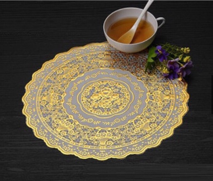 Khăn tròn trải bình hoa tròn 30cm