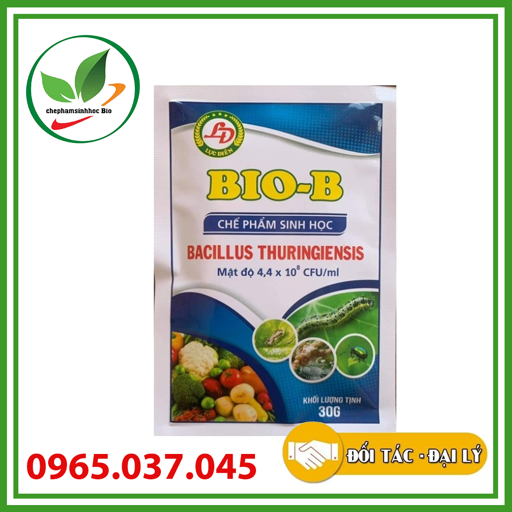 Chế phẩm sinh học diệt côn trùng sâu bọ trên cây trồng Bio-B. Gói 30gr
