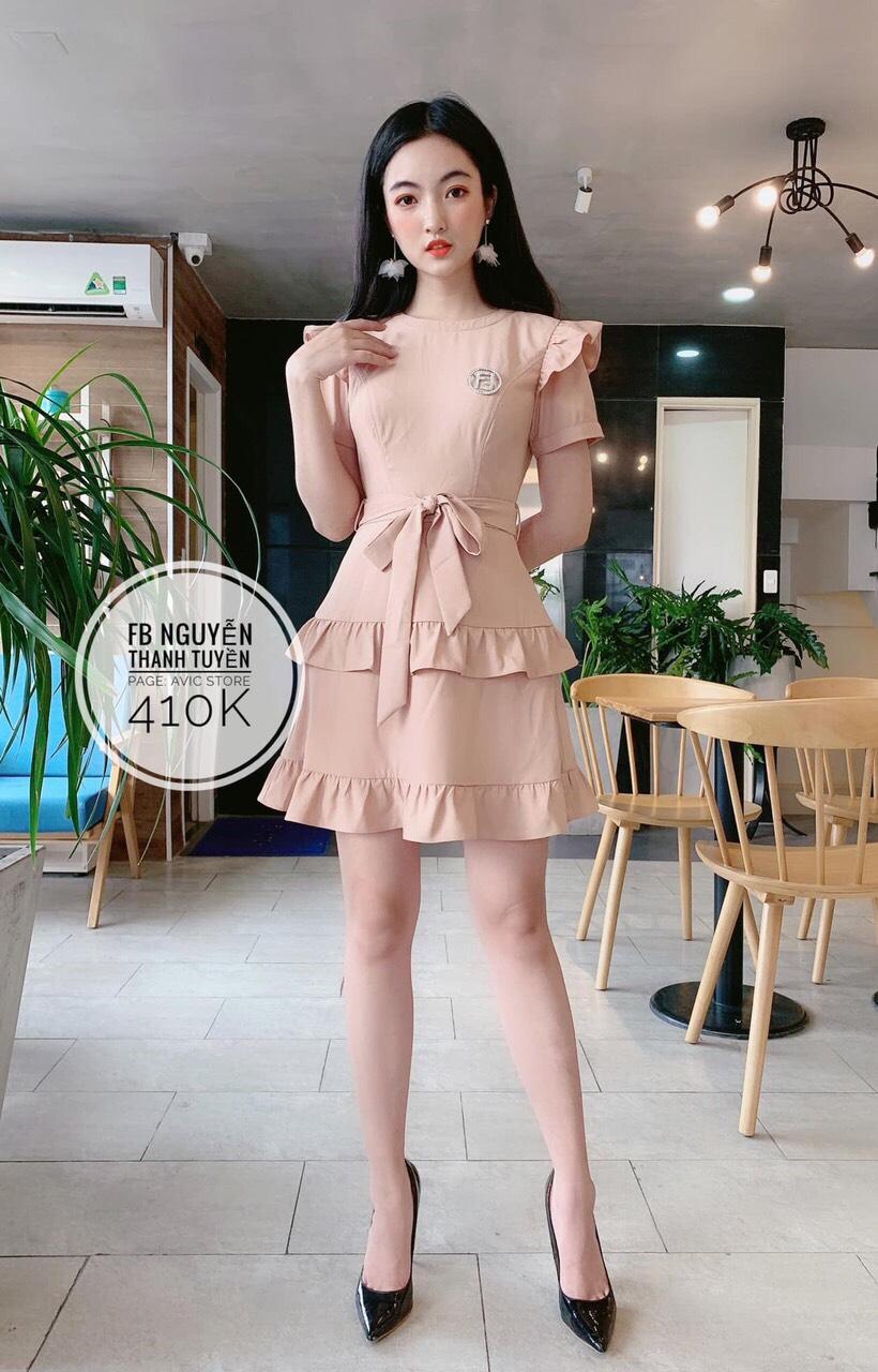 [HCM]Đầm thắt NƠ -HT