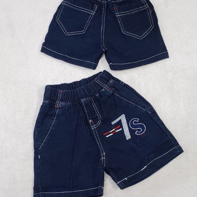 Quần short jeans mềm bé trai 10kg -19kg