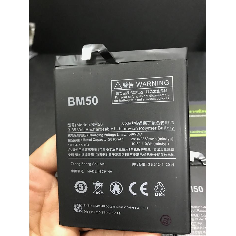 [ Bảo hành đổi mới ] Pin điện thoại Xiaomi Mimax 2 (BM50) 5300mAh