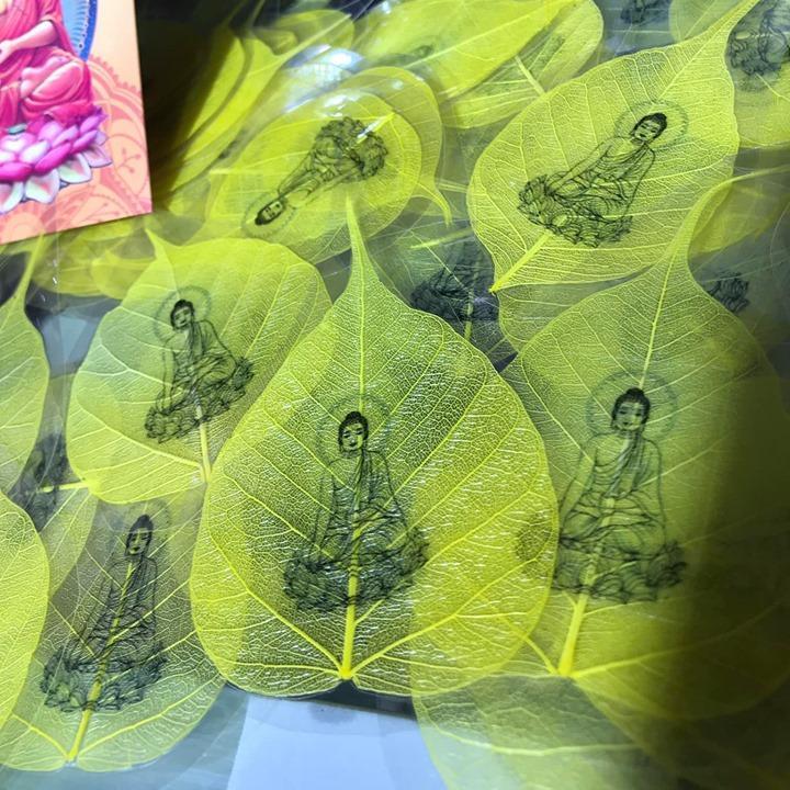 Lá bồ đề dát vàng (màu vàng)