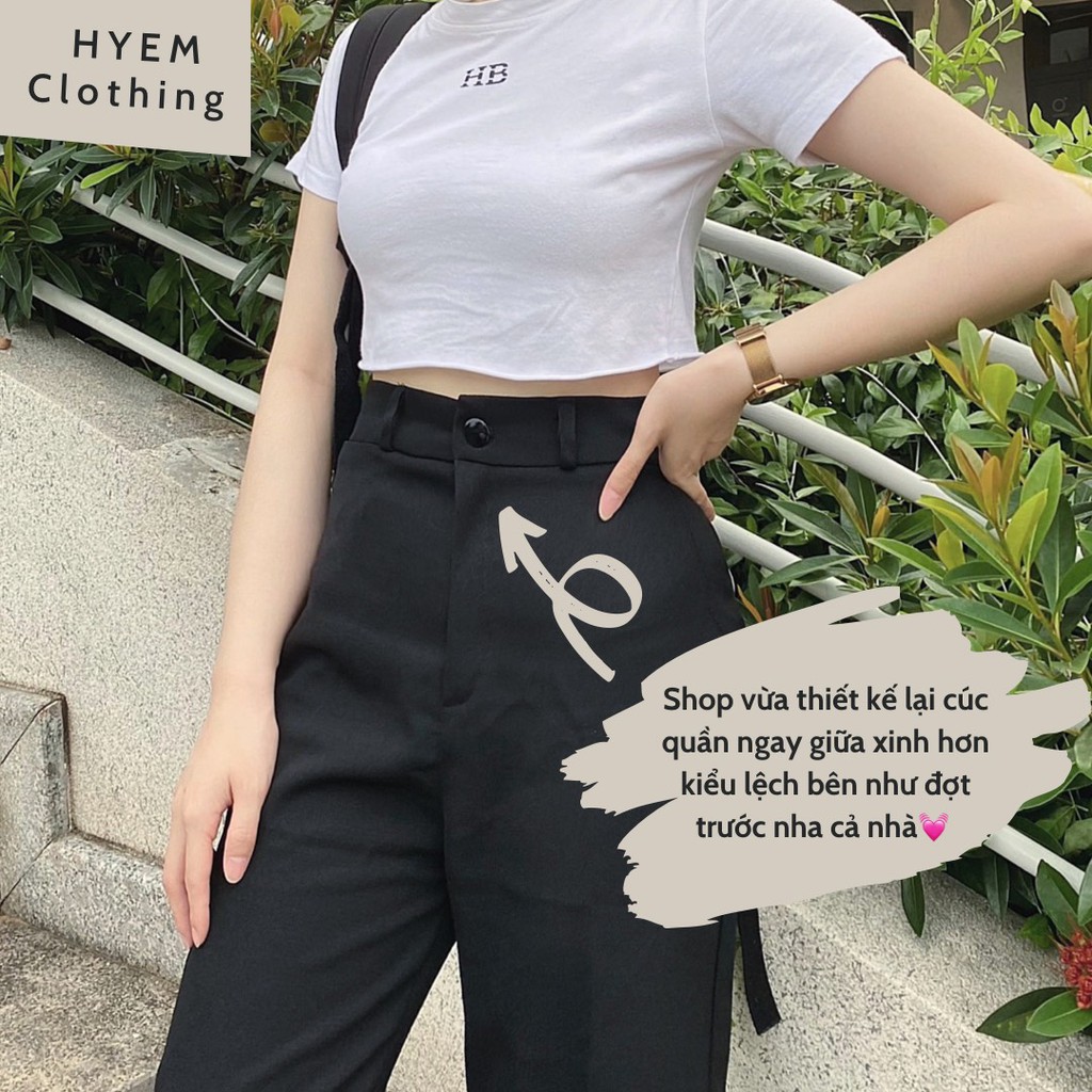 Quần ống suông, quần ống sớ, lưng siêu cao, dáng lỡ, dáng lữ, cạp siêu cao