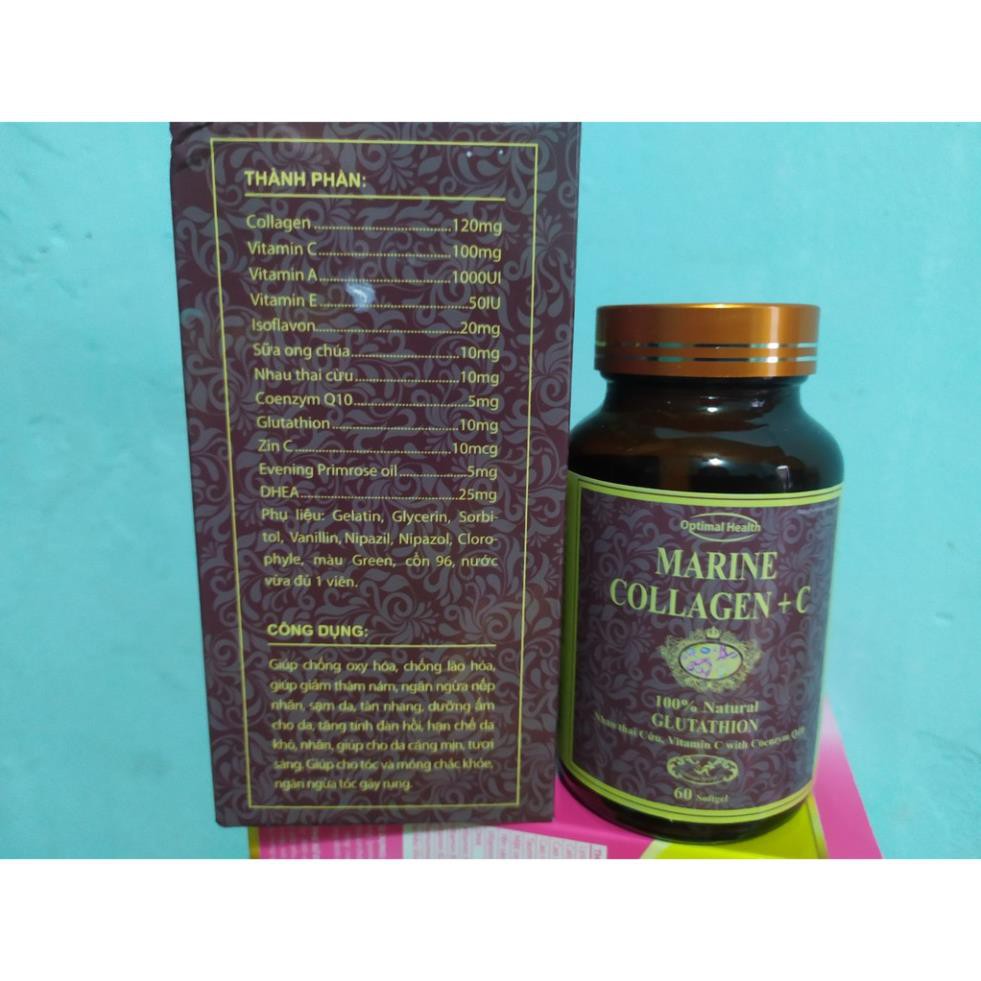 ĐẸP DA, SÁNG DA - COLLAGEN  C 60 viên hôpk
