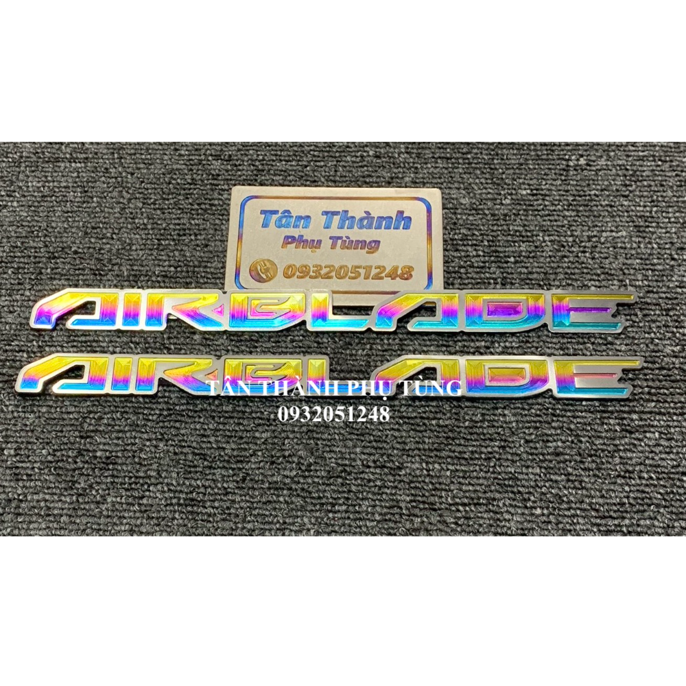 Chữ titan Air Blade 7 màu