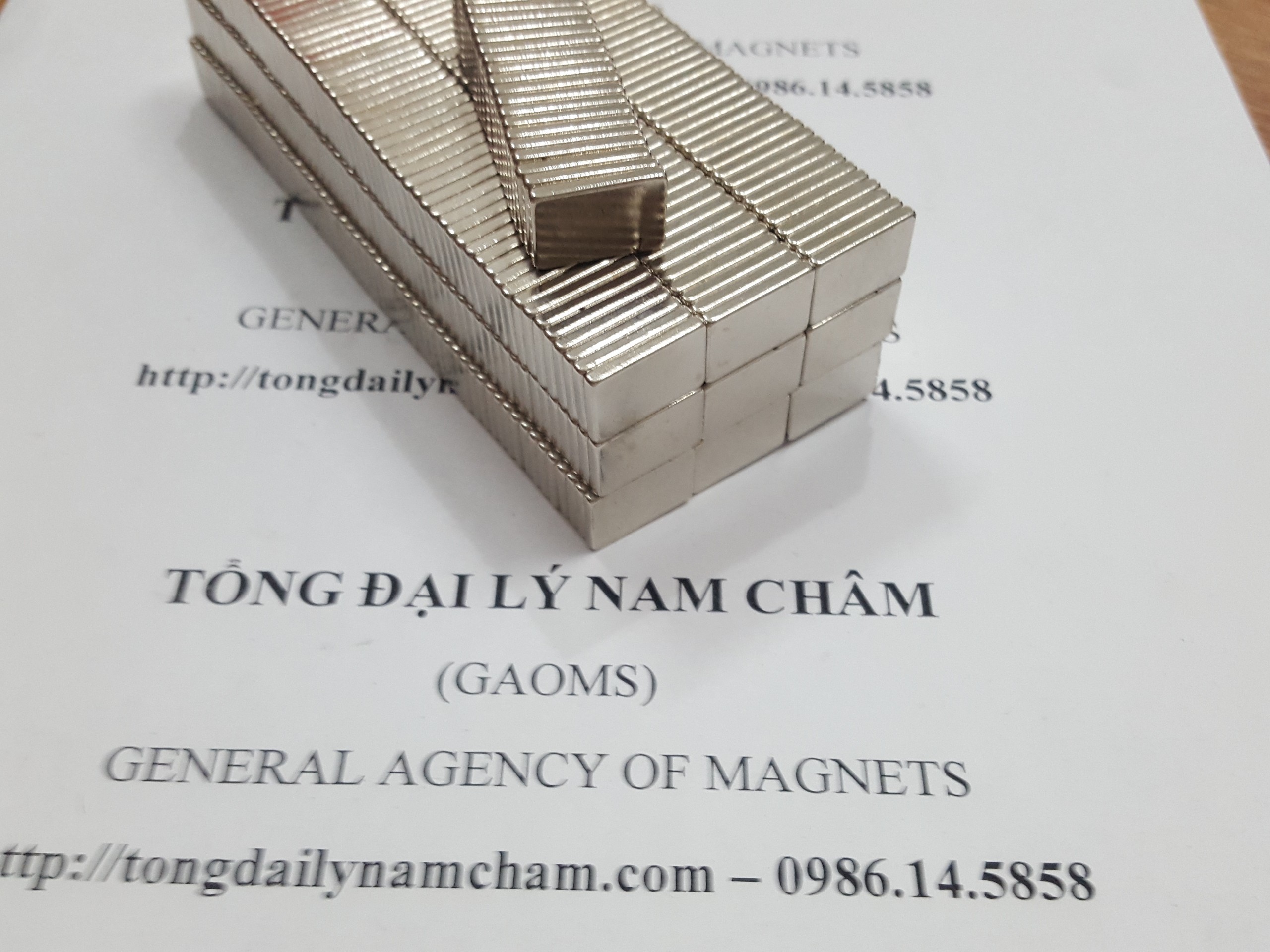 20 viên nam châm chữ nhật 15x10x2mm