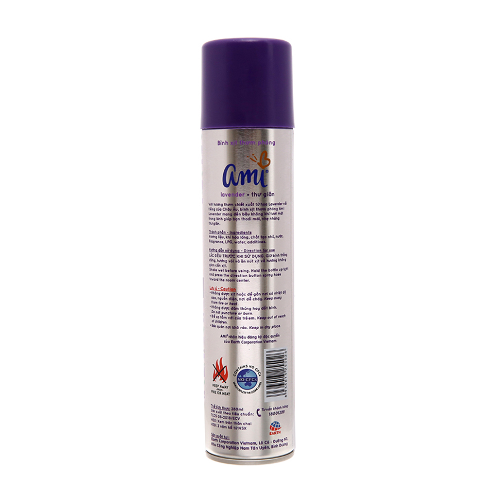 Nước Xịt Phòng Ami Khử Mùi Chai 280ml