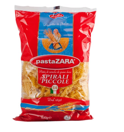 Nui xoắn số 64 hiệu pasta zara 500g