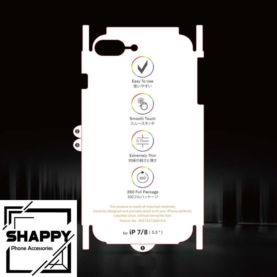 Miếng Dán PPF IPhone Cầu Vồng Tự Phục Hồi Đủ Các Dòng