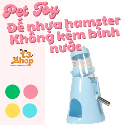 2-in-1 Plastic Base for Water Bottles for Hamsters - T3 Pets Shop