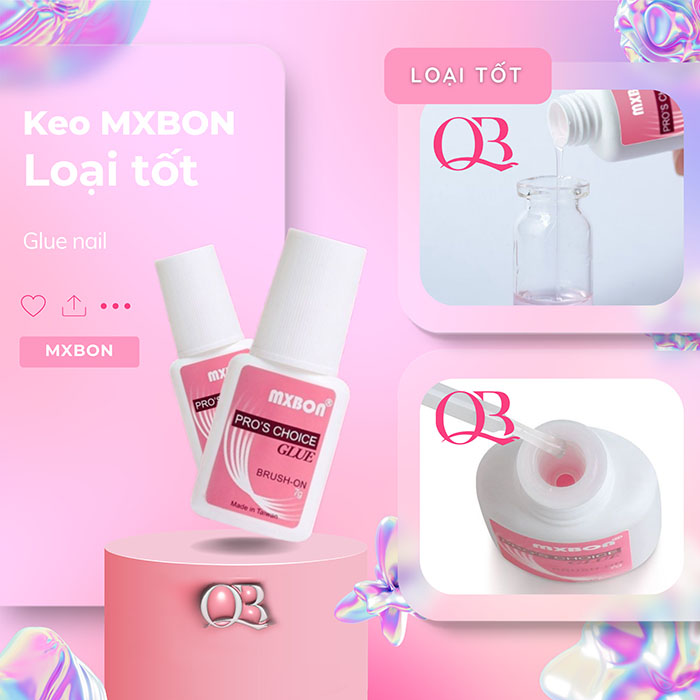 Keo đính đá, keo dán móng MX Bon 7g