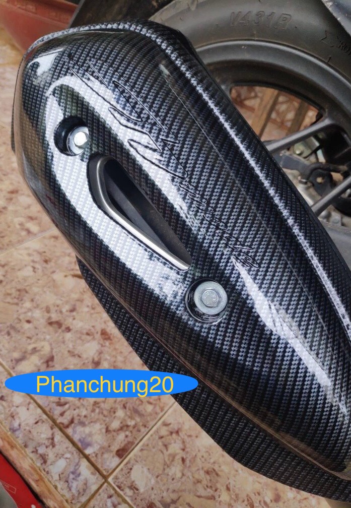 ỐP CHE PÔ ( CHỤP BÁCH PÔ ) DÙNG CHO ĐỜI XE SHMODE 2013 2014 2015 2016 2017 2018 2019 CACBON