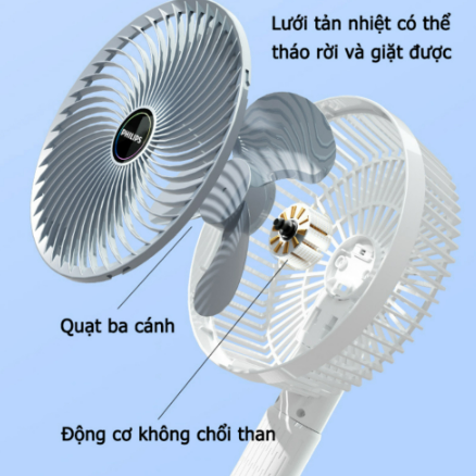QUẠT KẸP SUPER 3 TRONG 1( cầm tay, kẹp bàn hoặc để bàn đều được )