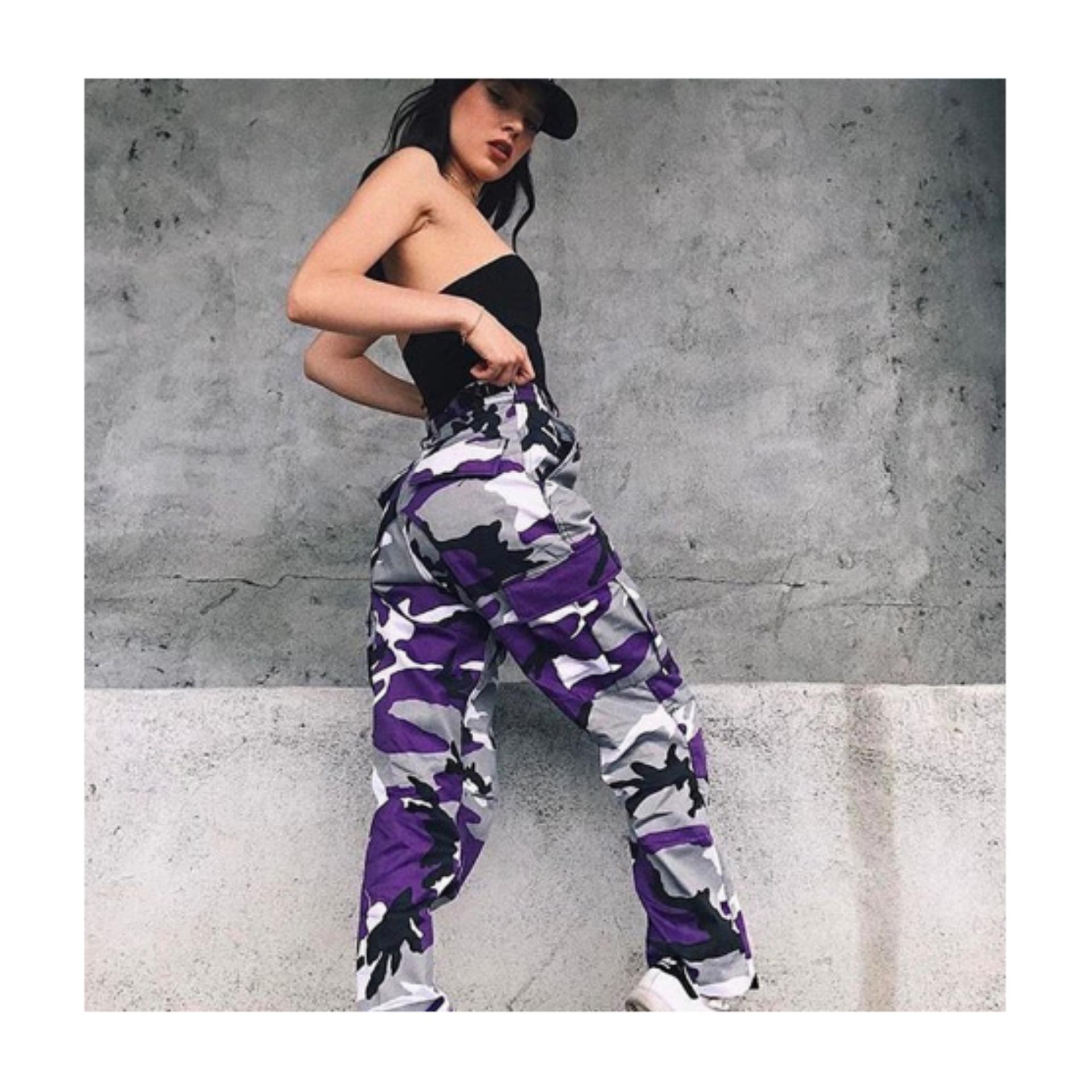 Quần Jogger Camo Rằn Ri Tím