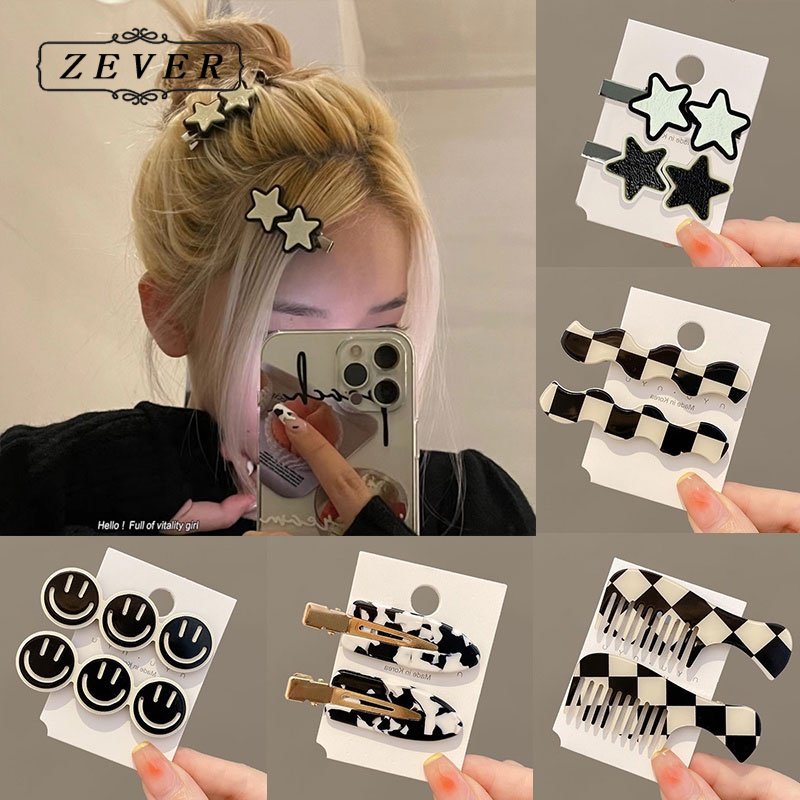【ZEVER】Kẹp tóc nữ thời trang phong cách Hàn Quốc đơn giản dễ thương