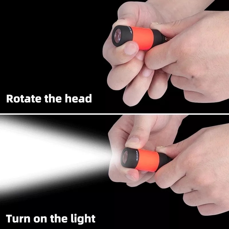 (MINI TORCH ) Đèn pin kiêm móc khoá mini chông nước loại tốt  - đèn pin siêu sáng - đèn pin mini - den pin cam tay - đèn bão