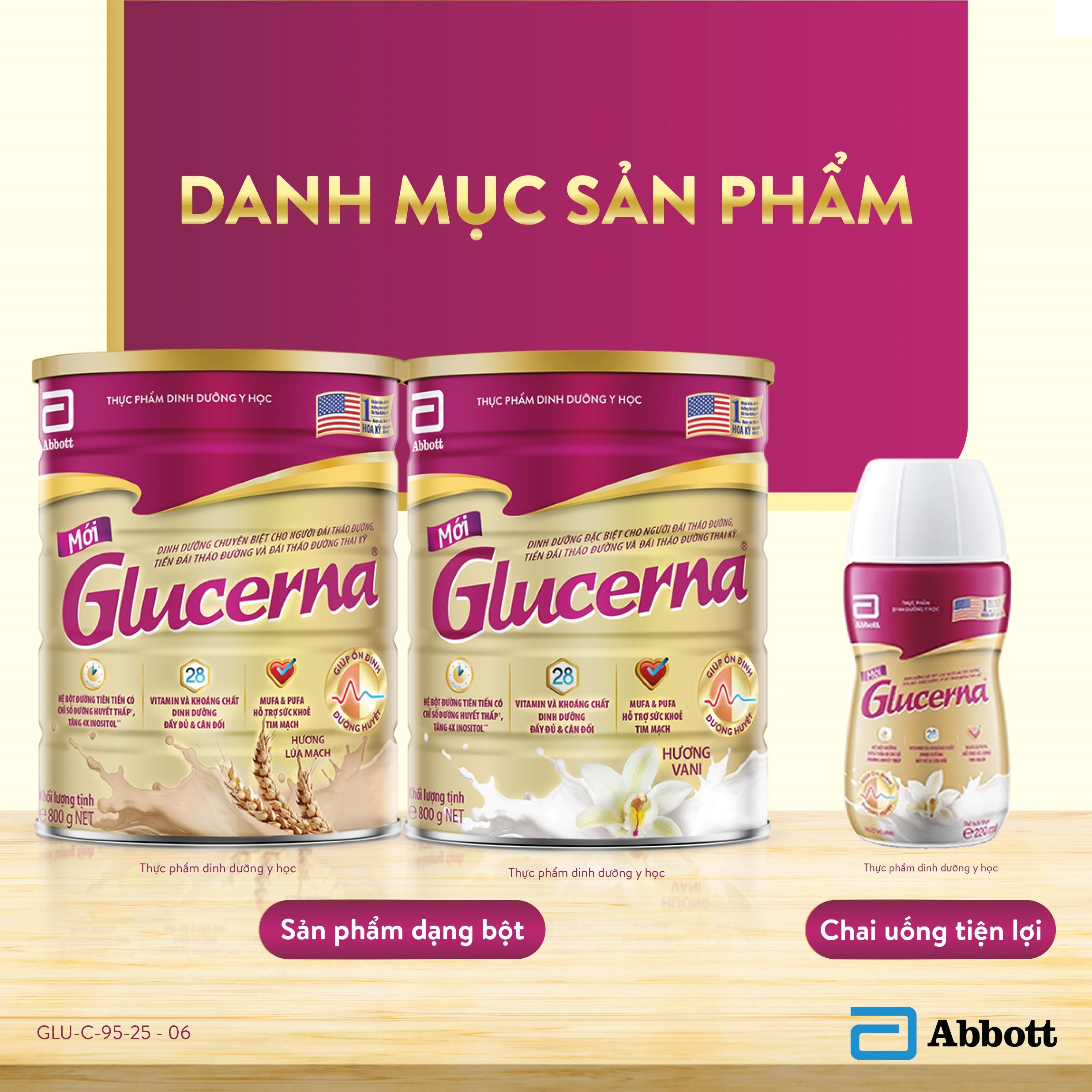 [CHỈ 20H 04-08.05 GIÁ TỐT MUA NGAY-SLCH] Sữa bột Glucerna hương vani 800g