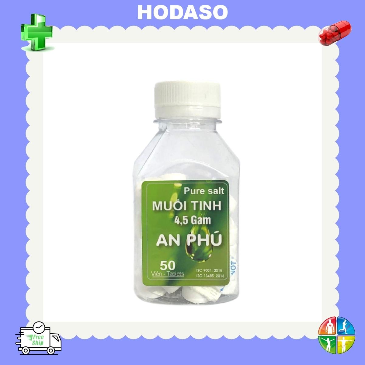 Viên muối tinh NaCl 0,9% - Pha súc miệng (Lọ 50 Viên)