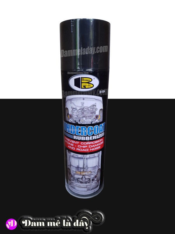 Sơn xịt gầm xe undercoat dòng sơn xịt cao cấp Bosny