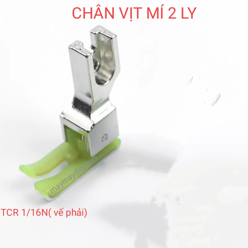 Chân vịt mí nhựa tcr, tcl 2 da 1/32n , 1/16n dùng cho máy may 1 kim công nghiệp