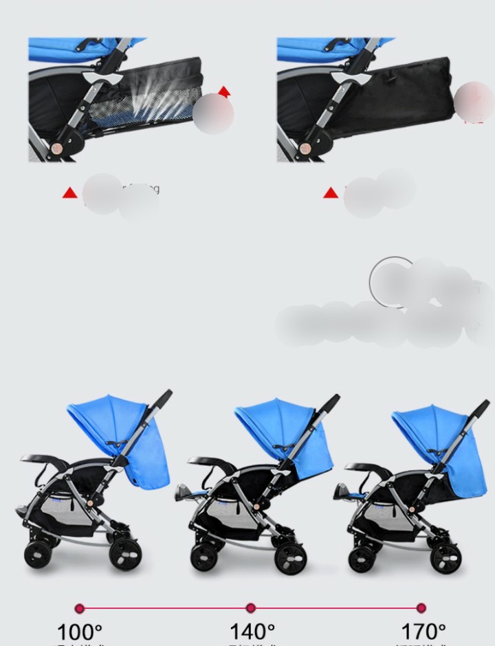 Xe đẩy em bé đa năng bập bênh BBH 720W