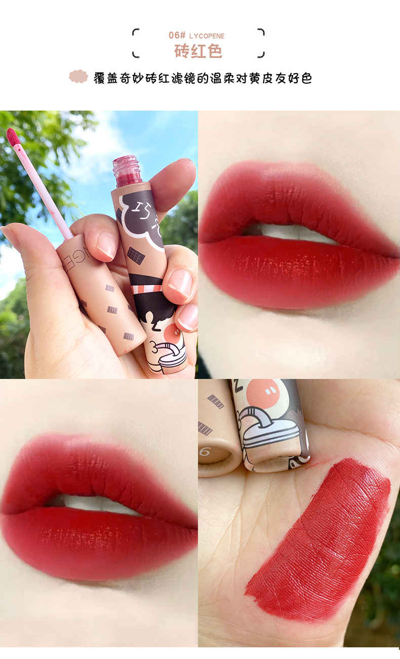[HCM] Set Son kem  VONGEE Vỏ Hồng 6 Cây Mẫu Mới