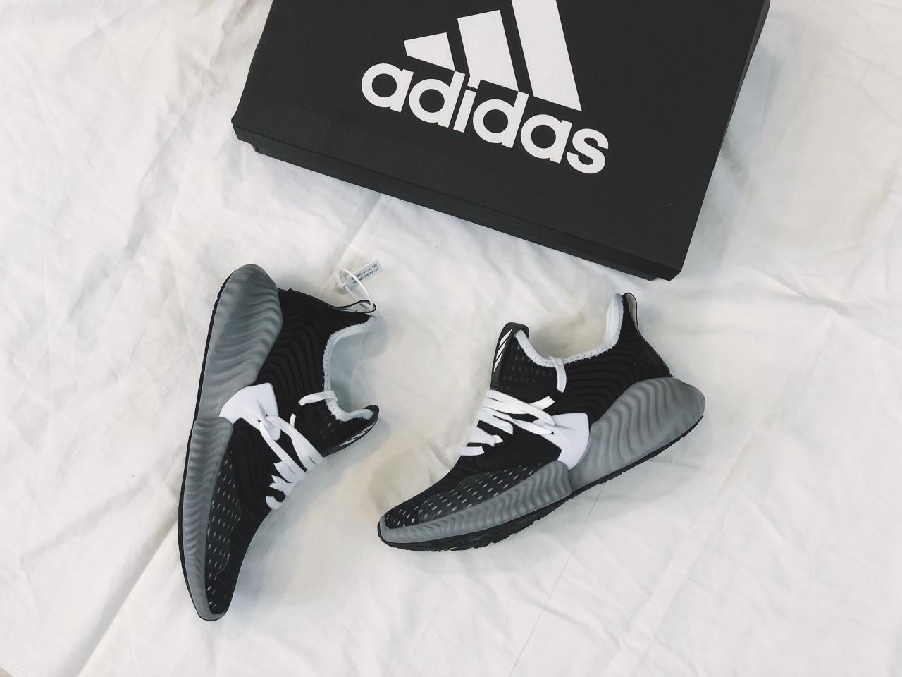[HCM]Giày nữ Alpha Bounce Instinct mới cao cấp nhẹ bền êm thể thao (đen phối xám)