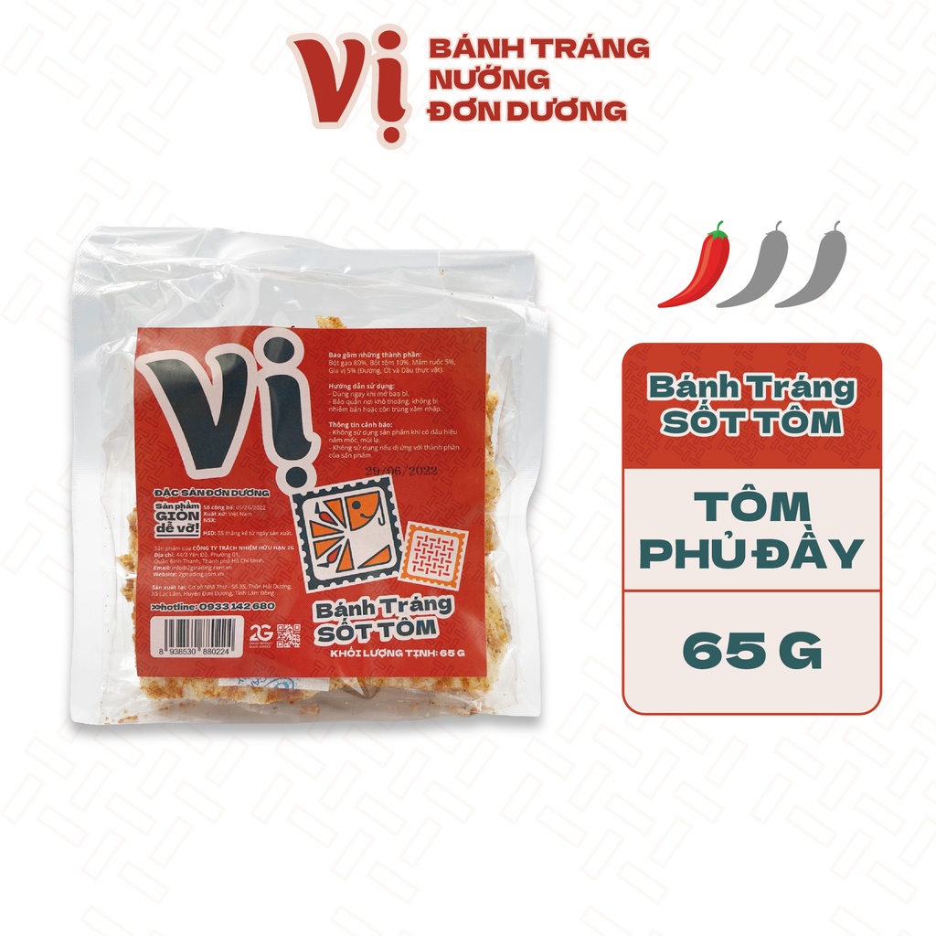 Bánh Tráng Sốt Tôm Vị - Đặc Sản Đơn Dương
