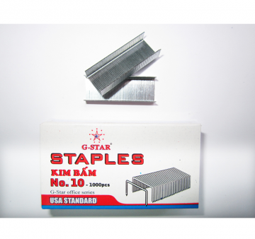 10 HỘP Kim bấm số 10 G*STAR (1 HỘP 1000 Kim).
