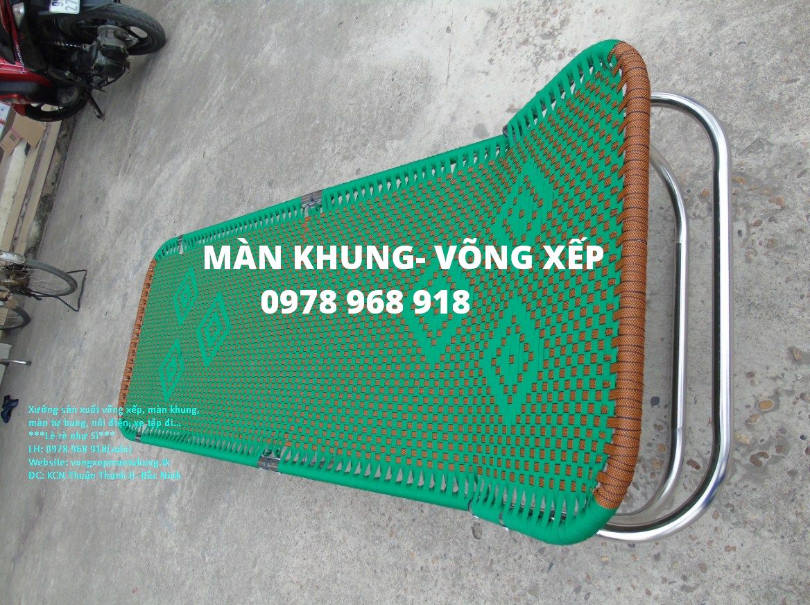 Giường gấp khung Inox sáng bóng