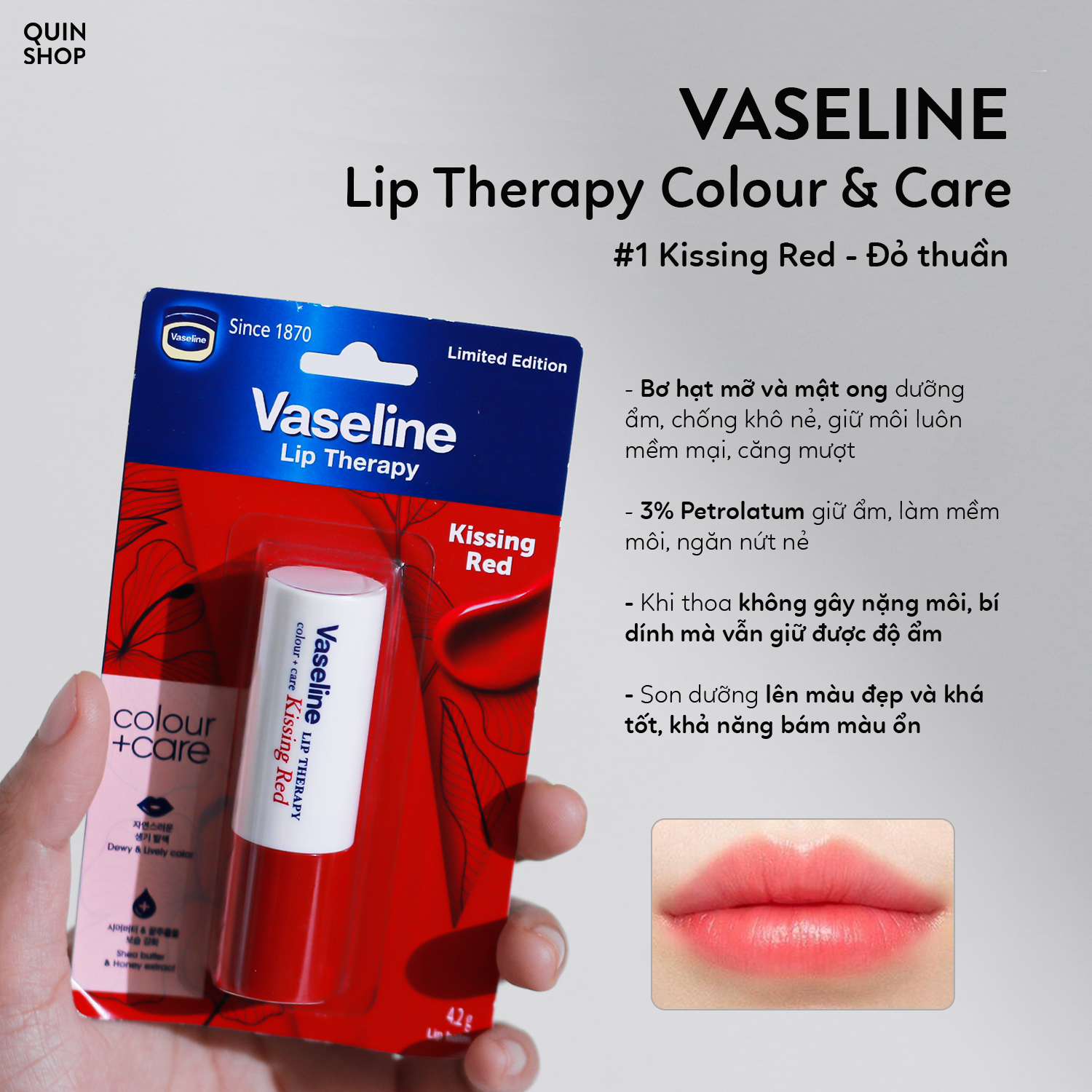 Son Dưỡng Có Màu Vaseline Colour & Care Lip Therapy