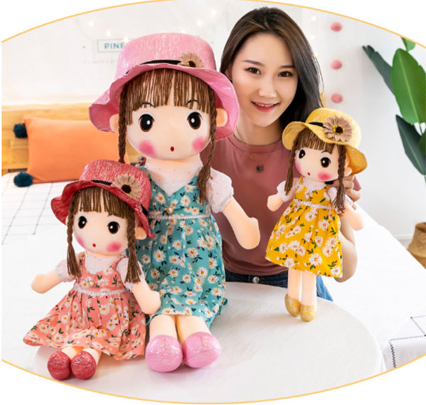 Búp Bê Bằng Vải Bông 45cm Chọn Màu