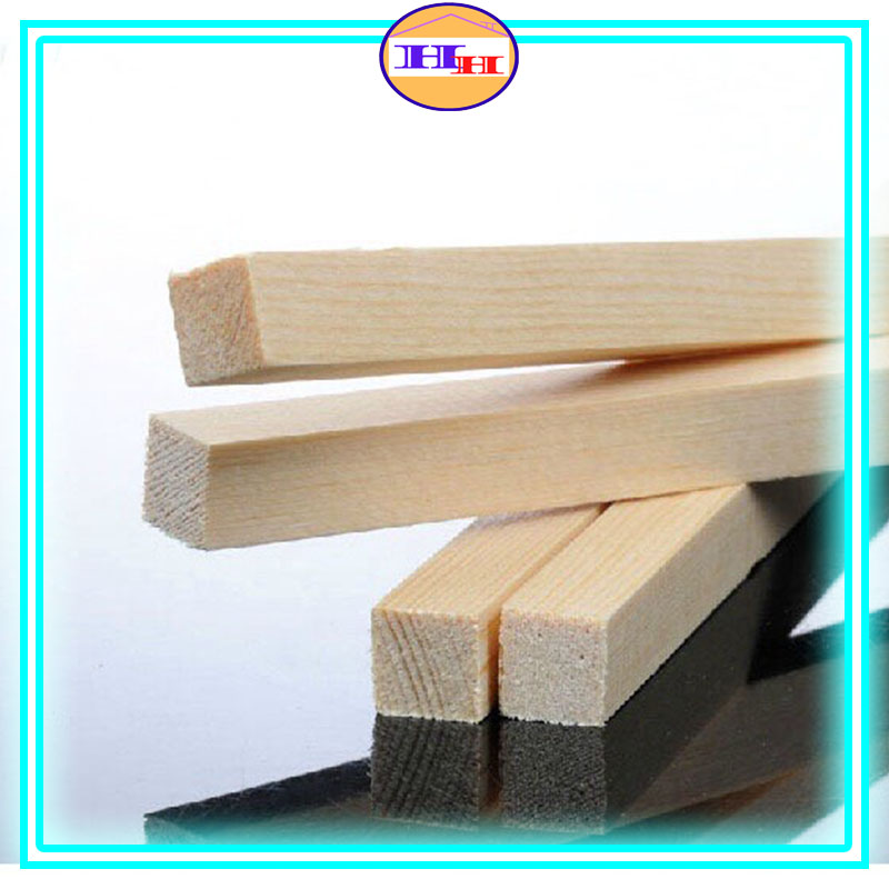 Thanh gỗ thông mới vuông nhiều kích thước