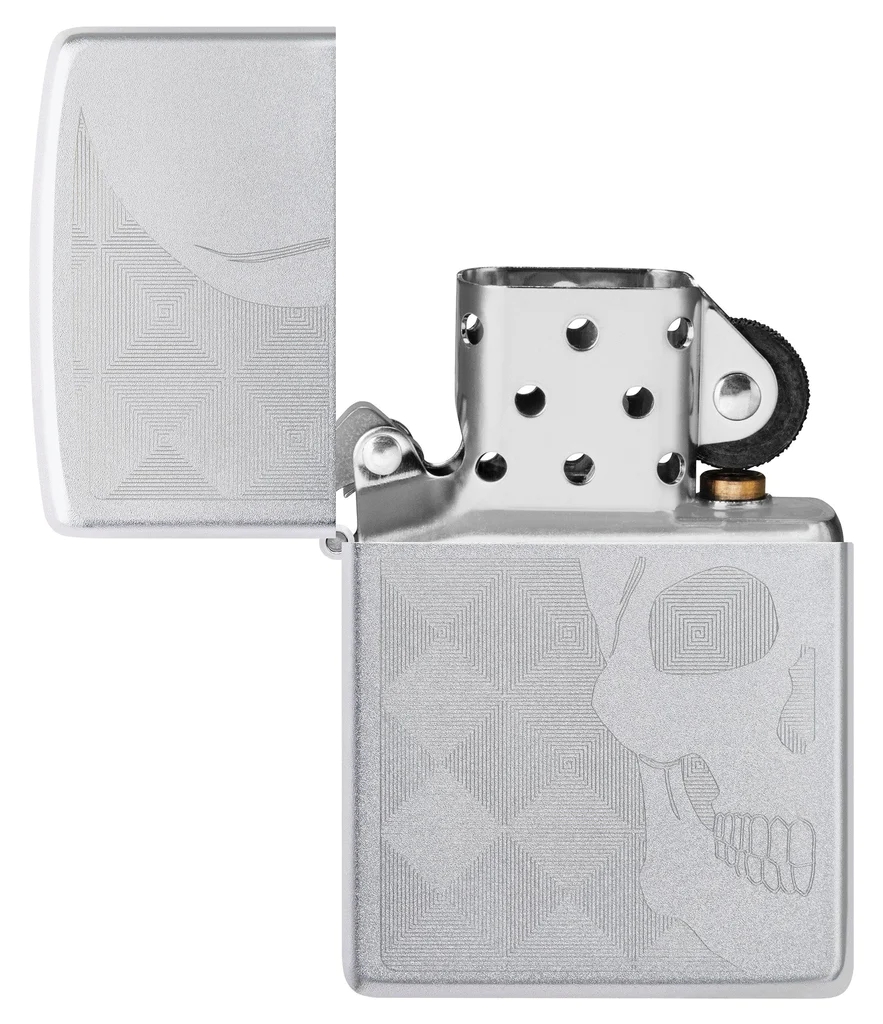 Bật Lửa Zippo Khắc Đầu Lâu - 48208 Skull Design