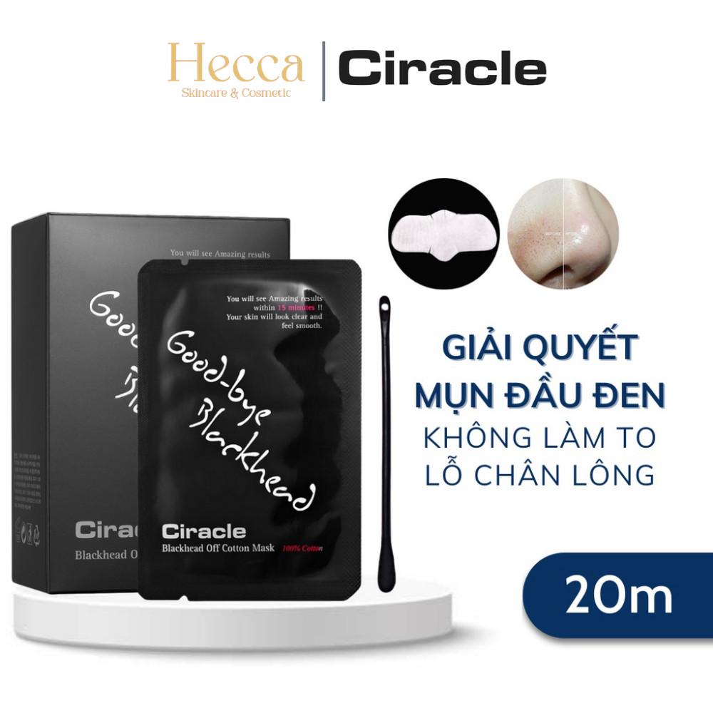 Miếng Dán Đẩy Mụn Đầu Đen Goodbye BlackHead Ciracle 5ml - Hecca