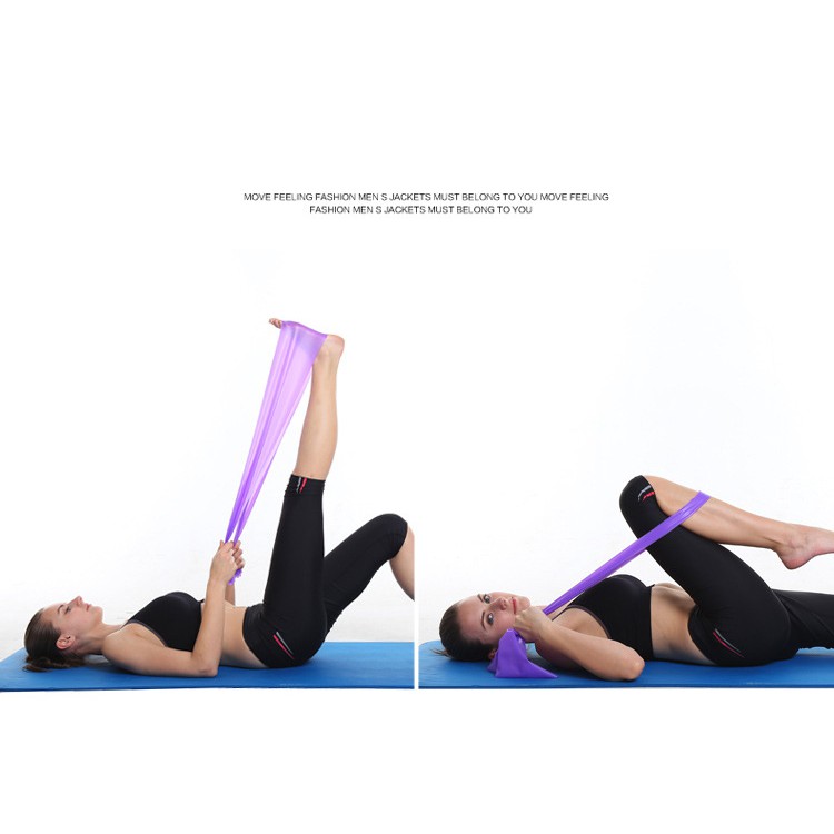 Dây Đàn Hồi Kháng Lực - Thun Tập Gym - Yoga Cao Su Đàn Hồi 1,5m