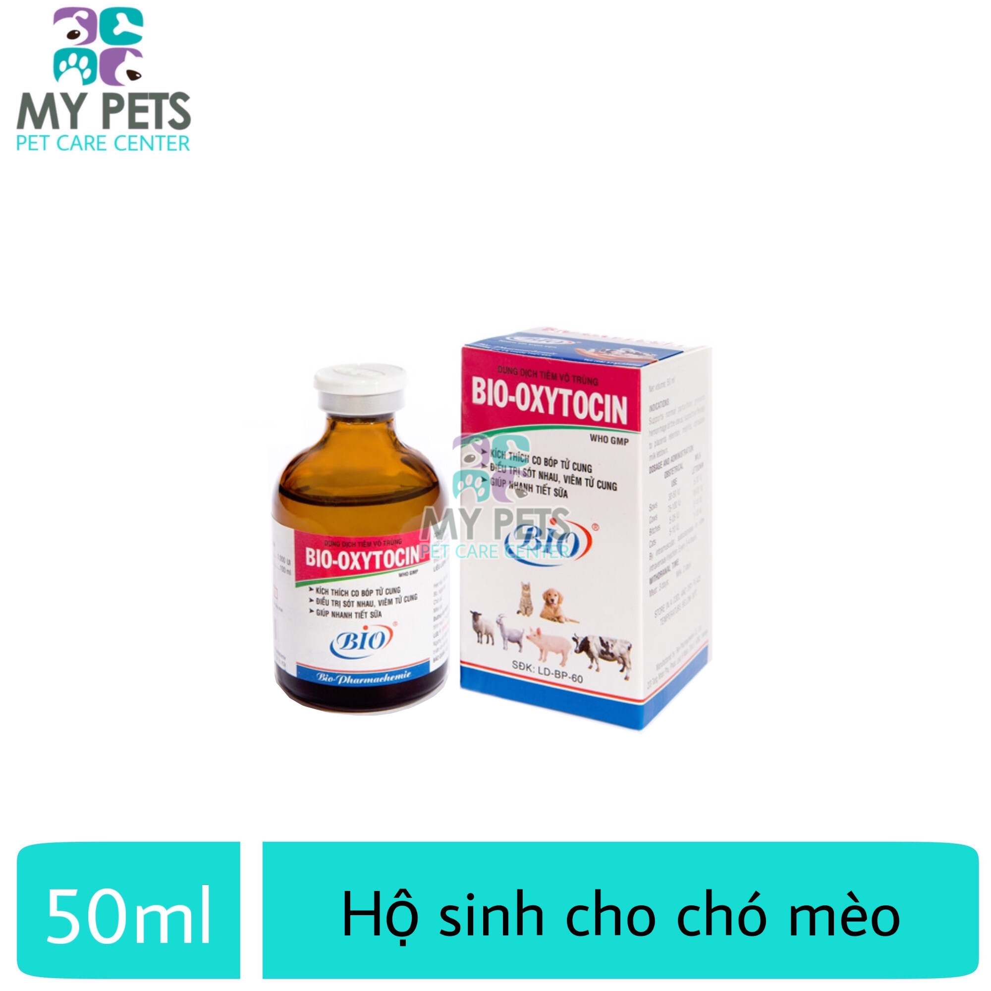 Thuốc tiêm hộ sinh cho chó mèo - Bio Oxytocin 50ml