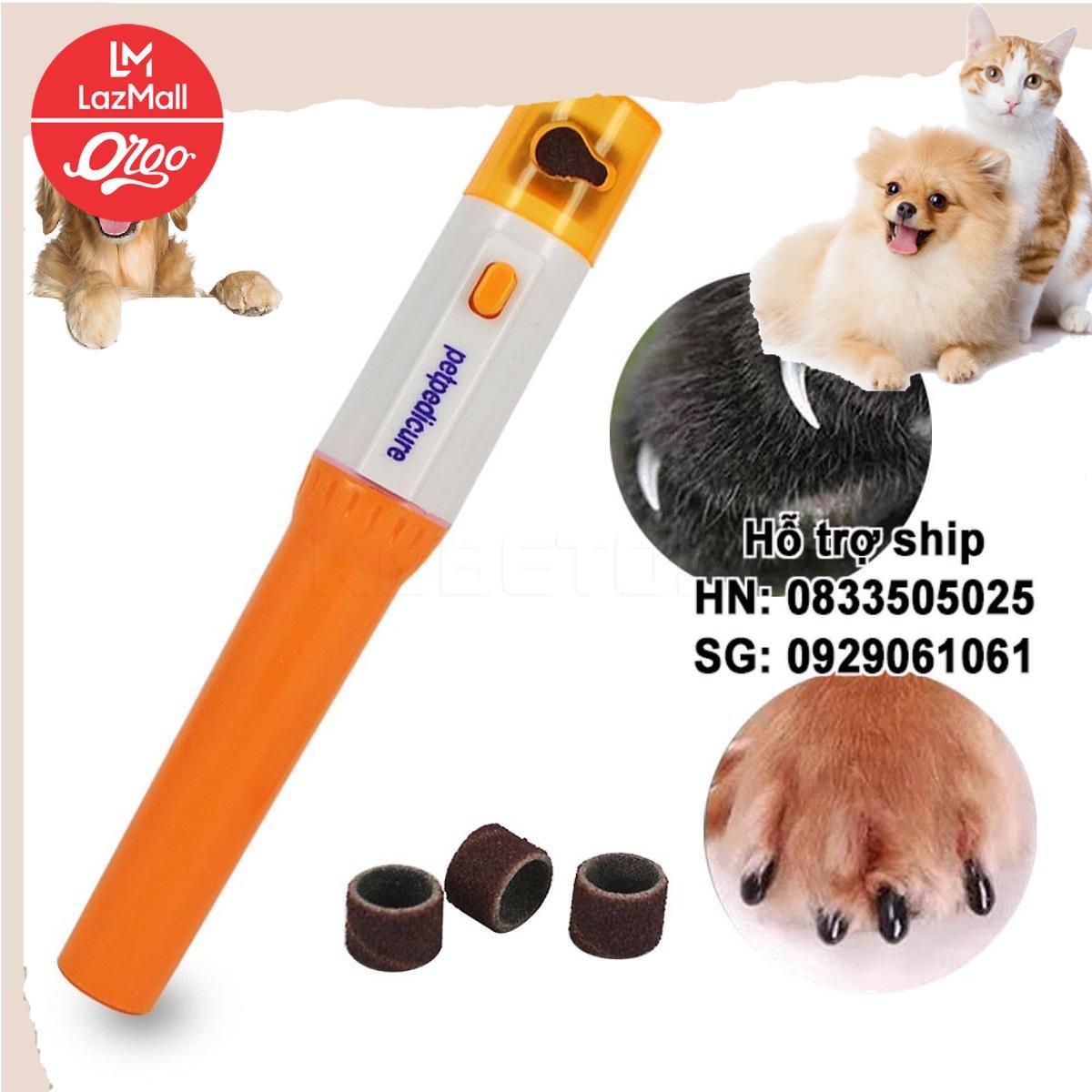 Orgo - CP520 mini - Máy mài móng thú cưng- máy giũa móng chó mèo mini- máy chạy pin