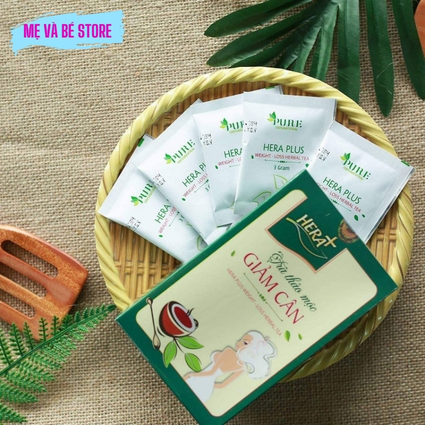 Trà Thảo mộc Hera Plus dạng viên (30 viên) ĐÁNH TAN MỠ THỪA,GIÚP EO THON, DÁNG ĐẸP