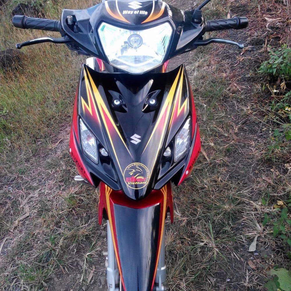 Tem rời Axelo 125 đỏ đen 3 lớp ko bay màu