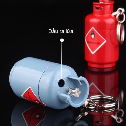 Bật Lửa Móc Khoá Hình Bình Gas ( Kim Loại )