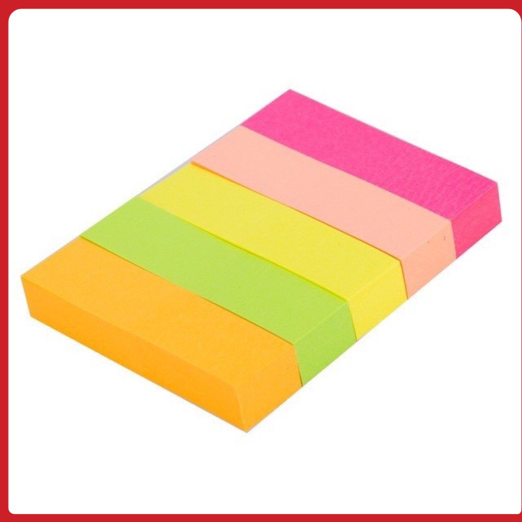 Giấy nhớ, note 5 màu Nice SN-654N - 1.2 x 5 (cm)