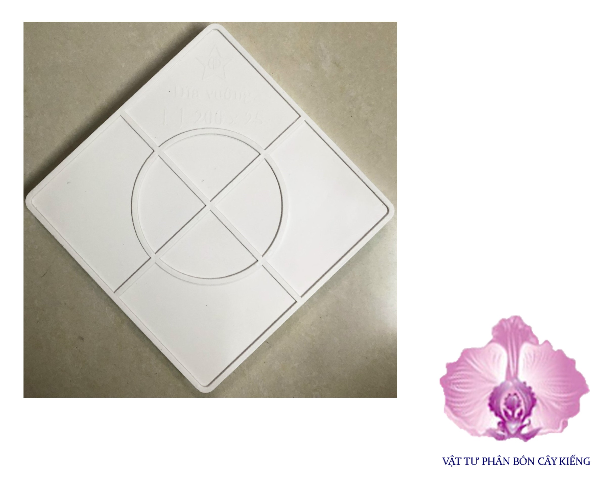 Đĩa lót chậu Vuông 20cm - #069D#
