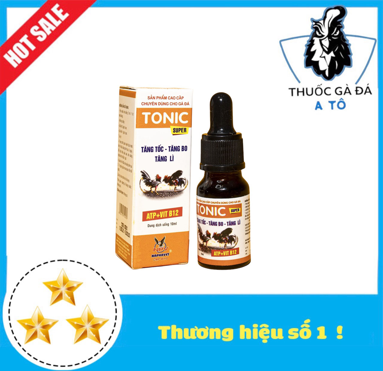 Tonic [10 ml] Gà đá tăng tốc, tăng bo, tăng lì đòn