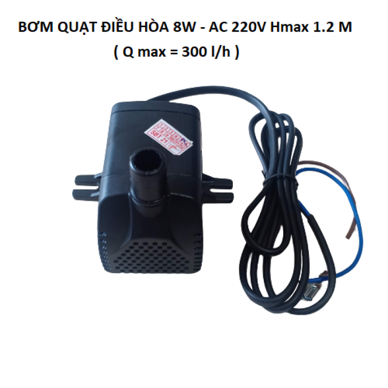 Bơm nước quạt điều hòa 8W 220V Hmax 1.2m 300Lh