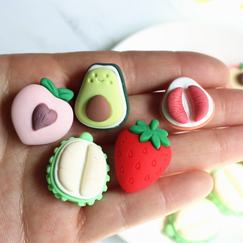 Jibbitz sticker hoa quả gắn dép sục Crocs