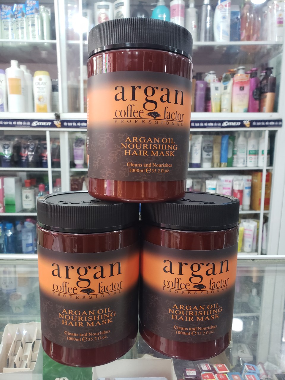 [HCM]Ủ HẤP TÓC SIÊU MƯỢT ARGAN coffee FACTOR 1000ml