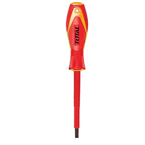 Tua vít dẹp cách điện dài sl4*100mm total thtis4100