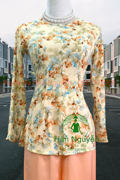 ÁO BÀ BA DÂY KÉO HOA GIÓ + QUẦN