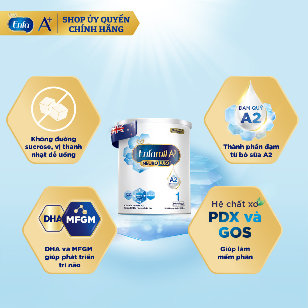 Sữa bột Enfamil A2 Neuropro số 1 Lon 350g